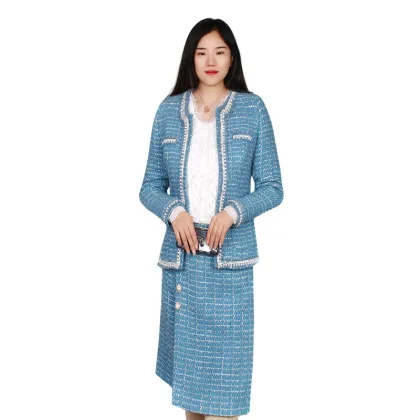 Korean Style Slim Fit Business Suit Long Sleeve Fashion Ladies Office Suits