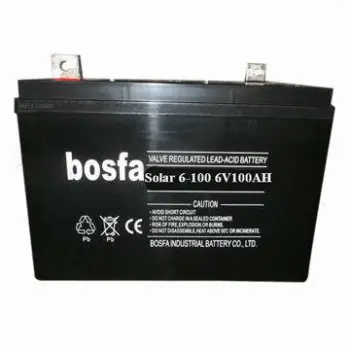 6V/100Ah solar battery, ABS containers