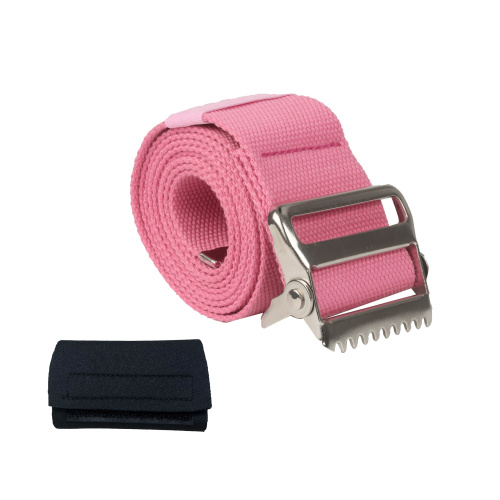 Senior Pink Metal Buckle Gait Belt