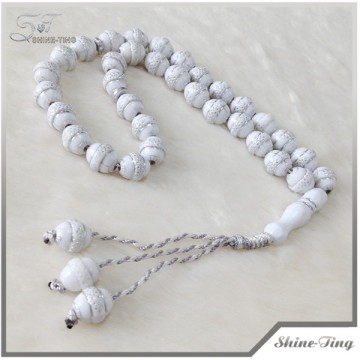 Cheapest Islamic religion acrylic material knotted rosary for sale