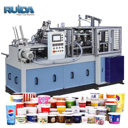 Customized Paper Cup Making Machine - 60 Pcs/Min Automation Paper Product Machinery