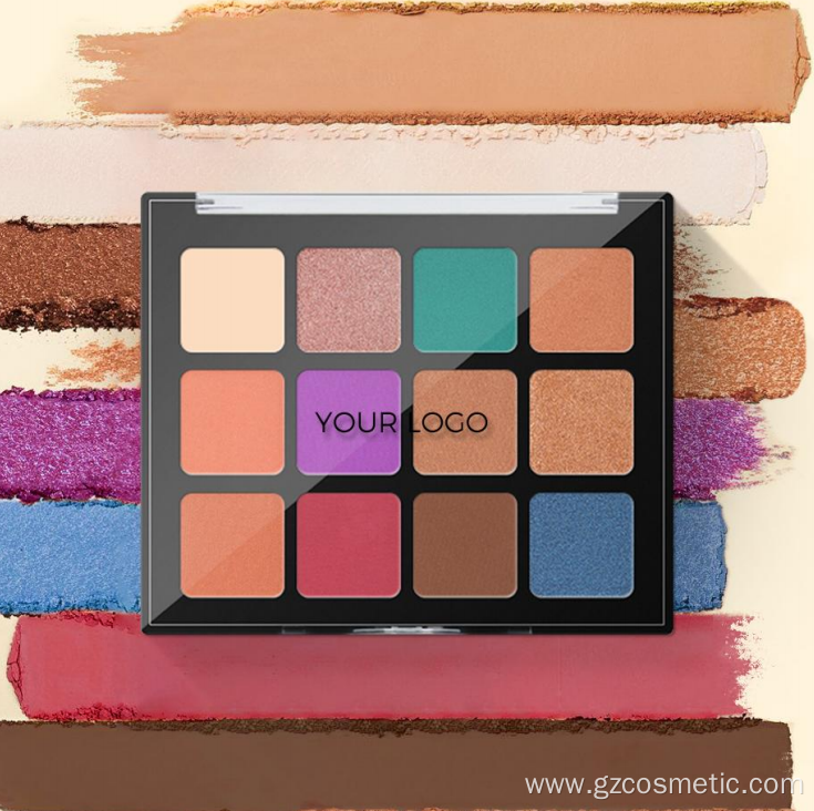 No LOGO 12 Color eyeshadow palettes custom private label maquiagem makeup eyeshadow palette