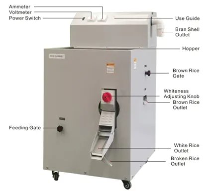 Home use 150kg/hour brown rice milling machine rice miller