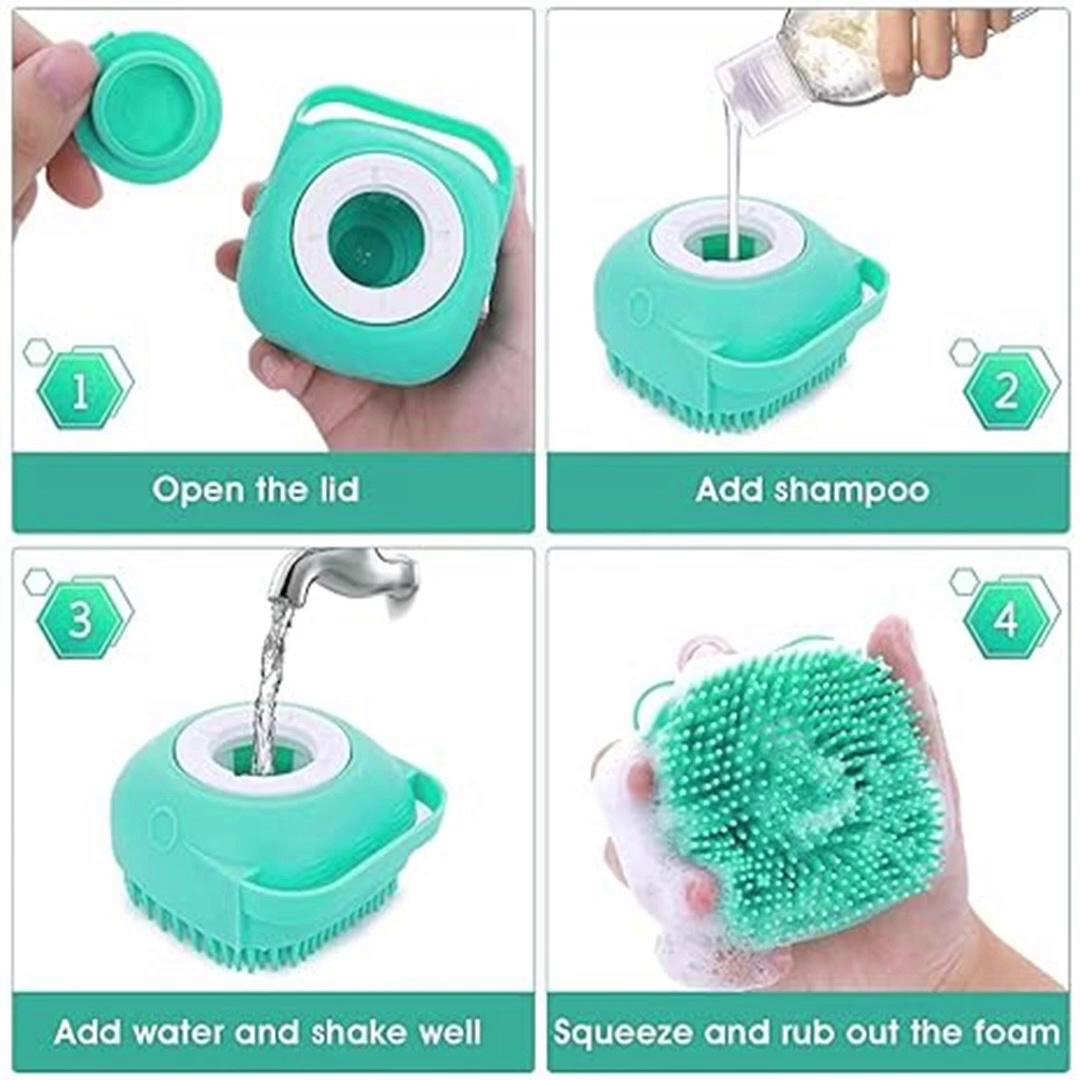 Pet Bath Massage Brush for Dogs and Cats