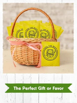 American Meadows Pack of 20 Wildflower Seed Packets: Attractive Pollinator Mix for Bees, Butterflies, and Hummingbirds - Ideal for Parties and Any Event