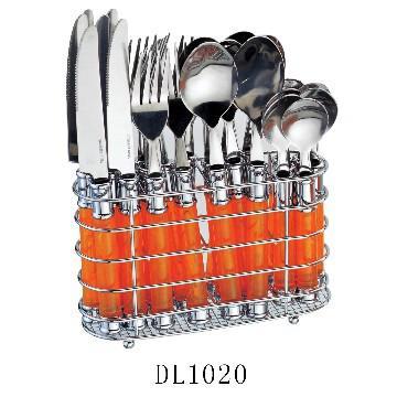 high quality stainless steel flatware with plastic handle