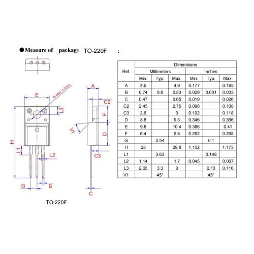 600V BTA316X-600B TO-220F 16A triac