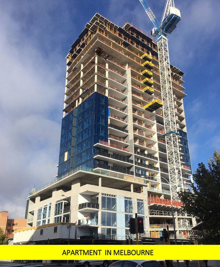 Apartment in Melbourne- Exterior Wall Glass