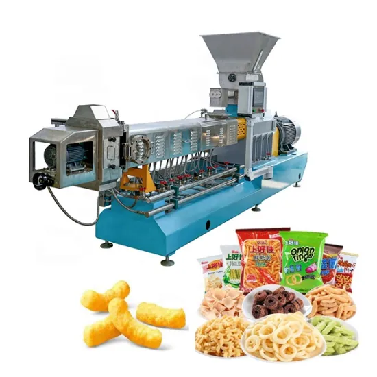 Automatic Cheese Ball Puffed Corn Snacks Extrusion Production Line