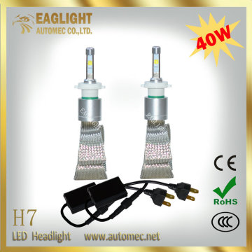 New china products for sale H7 4800lm Silver 6000K IP 68 led 40w car auto bulb