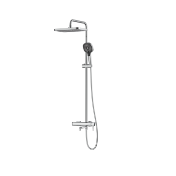 3 funciones Conjunto de columna de ducha de bañera de latón