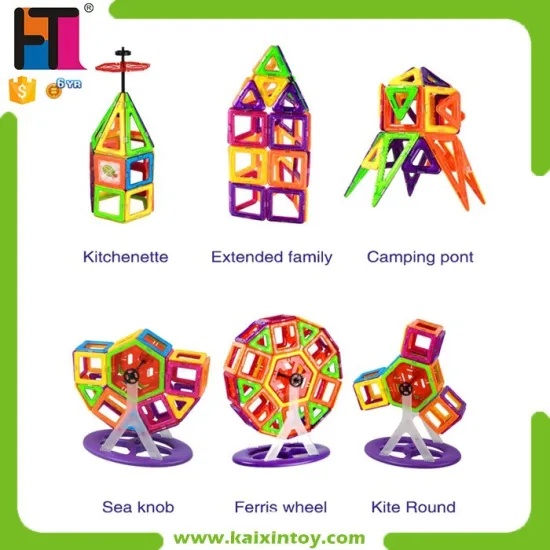 2015 Hot Sale ABS Plastic Construction And Educational Toy magnetic building blocks for kids