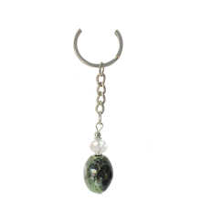 Natural Gemstone Agate Keychain