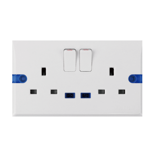 RN Series Two Gang 13a Switched Socket