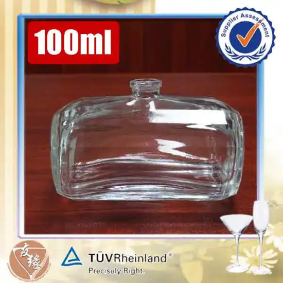 Wolesale OEM ODM 100ml fancy high flint glass perfume oil bottles