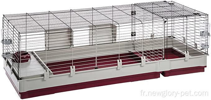Cage de lapin avec extension de fil