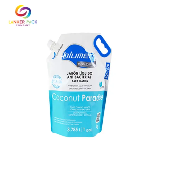 High Barrier Leakproof Plastic Spouted Detergent Pouch
