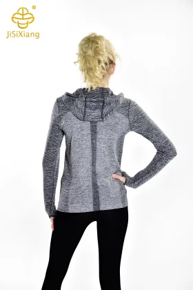 Turtleneck zipper yoga fitness suit