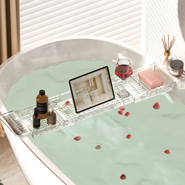 Retractable Cylinder Rack Shelf for Bathroom - 80cm Mobile Phone and Wine Tray