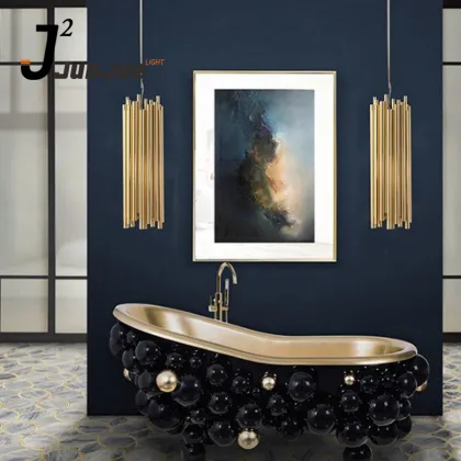 Golden Metal Modern Brubeck Pendant Lighting