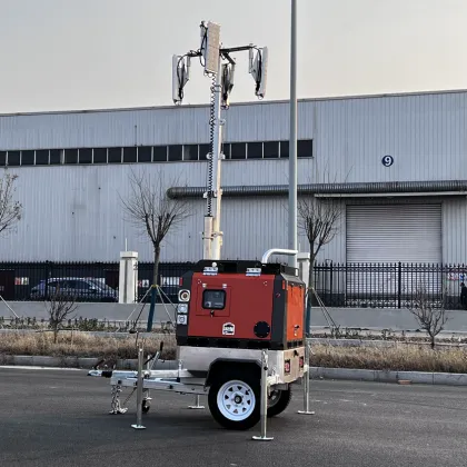 9m Mobile Lighting Tower Diesel LED Light Tower