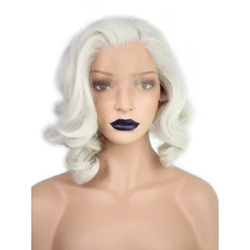 Brazilian hair hot sell 4*4 5*5 lace closure short white blonde color real human natural 13*4 lace frontal body wave bob wigs