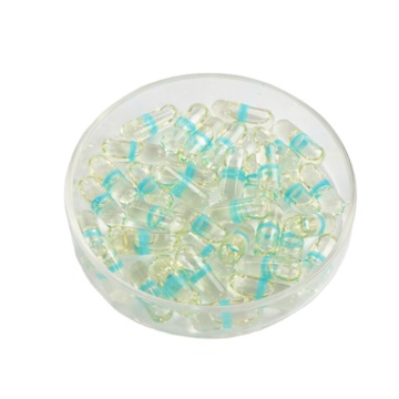 Capsule Pink Gel Capsule and Empty Red Gelatin Capsules of Various Sizes: #00el, #00, #0, #1, #2, #3
