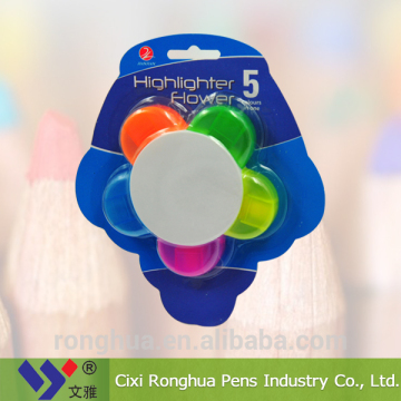 Flower shape Hot sell highlighter marker,