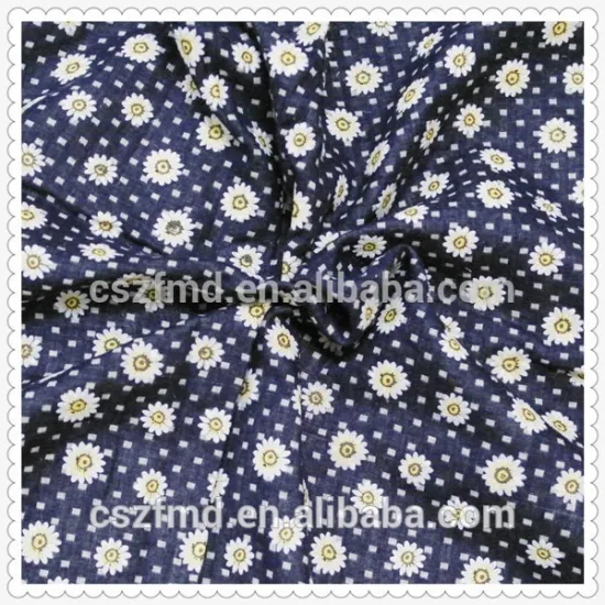 100% Linen Floral Pattern Fabric