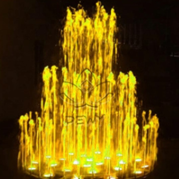 Outdoor garden music dancing water fountain with LED