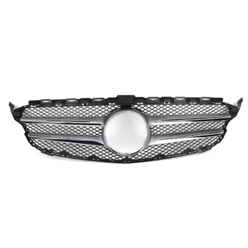 Chrome Black Car Front Grille for Mercedes Benz W205 Series