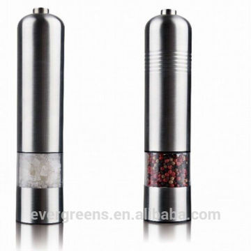 stainless steel salt pepper mill, pepper grinder.