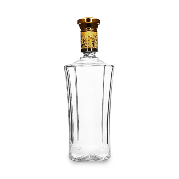 520ml flint glass liquor/alcohol/spirit bottle with lid