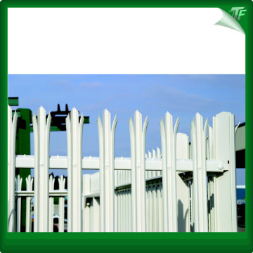 Panel pagar baja hias berwarna hijau