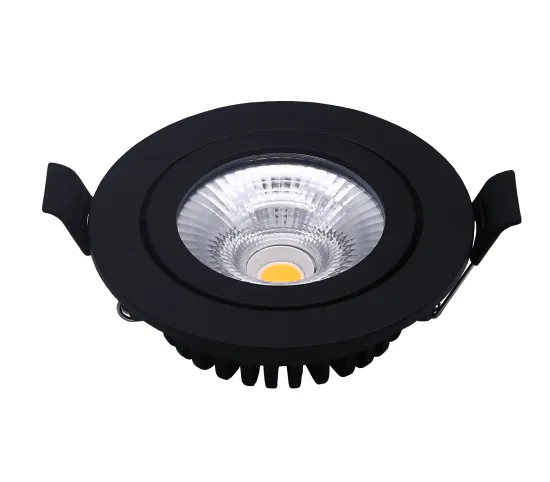 5W Aluminum LED Downlight Spotlight: 2000-3000K Dimmable, Waterproof IP54, COB Technology for Bathroom and Moisture Spaces