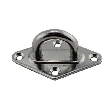 Marine Grade Heavy Duty Stainless Steel Diamond Eye Plate Pad Lashing Square Eye Plate: High-Quality Fastening Solutions for Shipping and Yachting