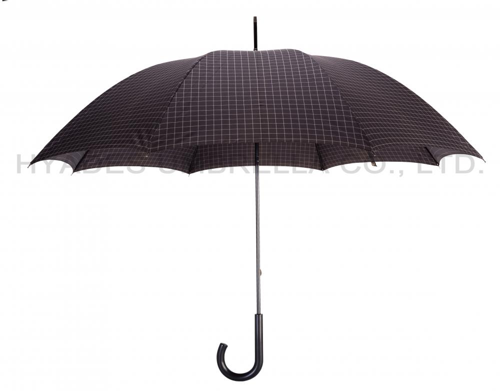 Minimalism Check Printed Mens Straight Umbrella