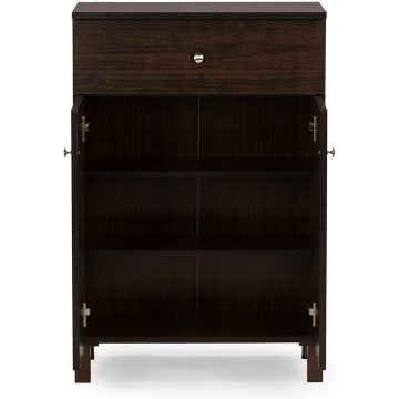 Modern Shoe Cabinet with 2 Doors and Drawer