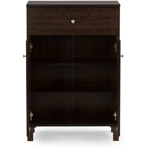 Modern Shoe Cabinet with 2 Doors and Drawer