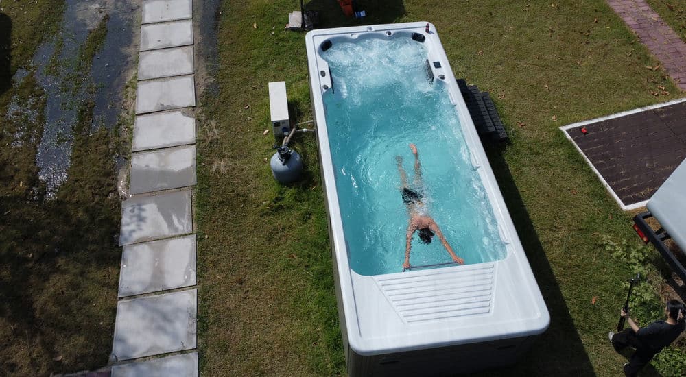 hydropool swim spa