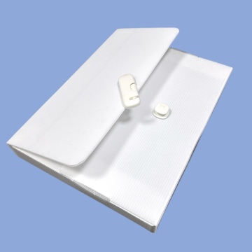 Eco-Friendly PP Corflute Corrugated Plastic Folding File Box for Office Storage