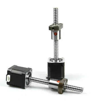 Bipolar Nema 17 Linear Ball Screw Stepper Motor 4.8kg.cm 1.7A 12mm Diameter