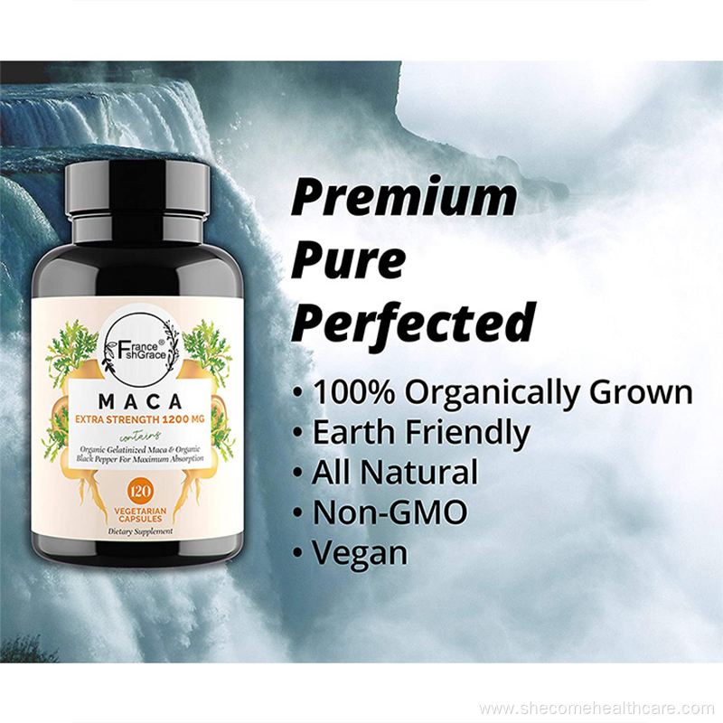 organic maca Supports Energy Maca root extract capsules