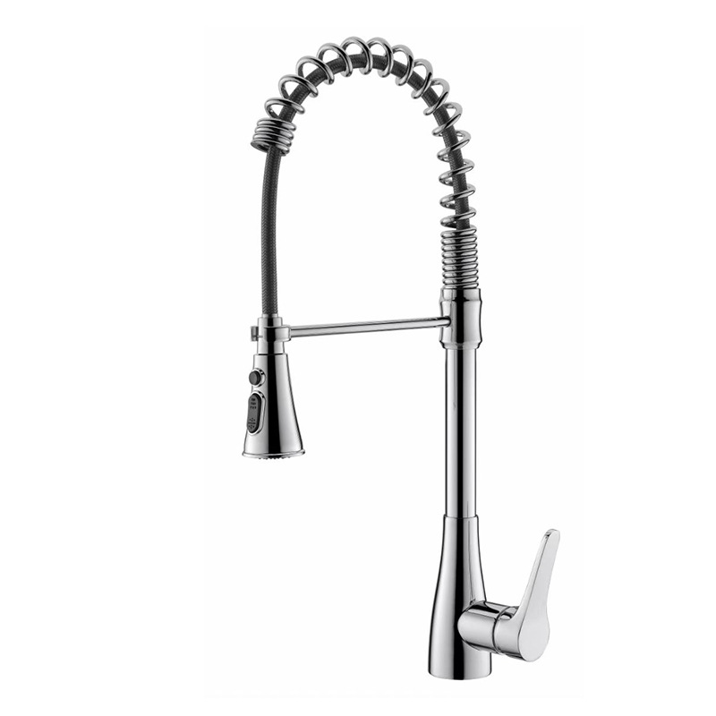 360 degree turn multifunctional spring pull out faucet