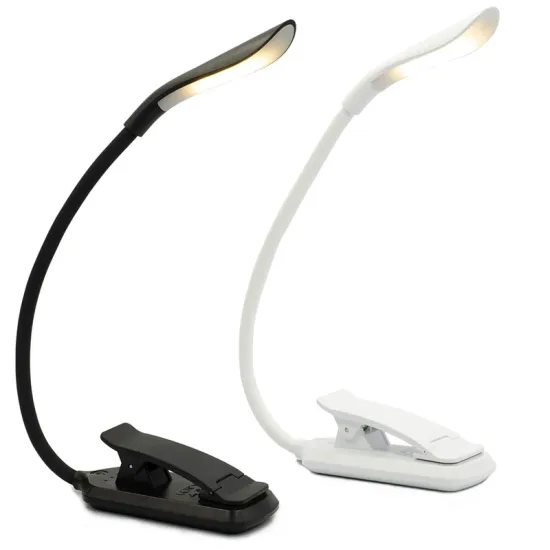 USB Rechargeable Clip-On Book Light: 3 Color Adjustable Brightness Reading Lamp for Kids - Sleep Aid