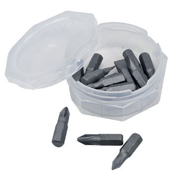 25-piece bit set, various bits are available