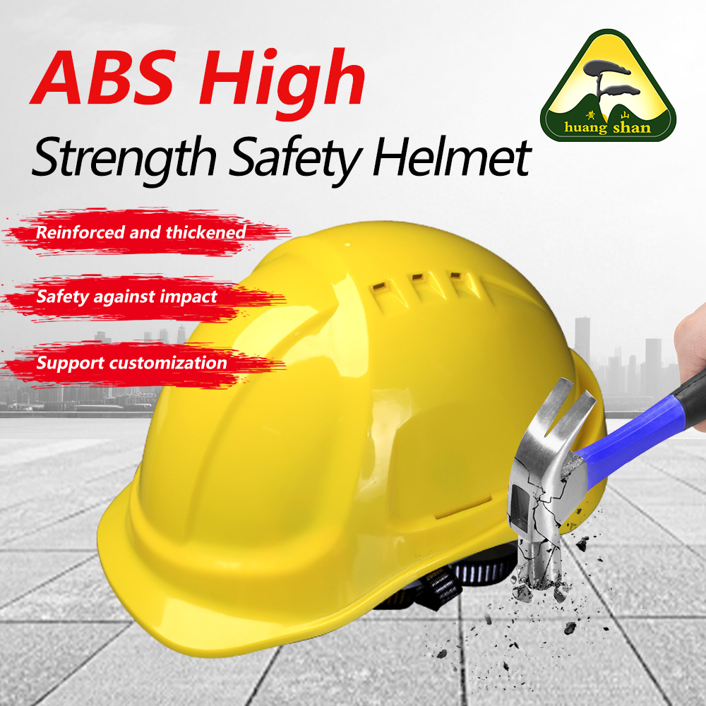 Capacete de segurança ABS amarelo estilo alemão