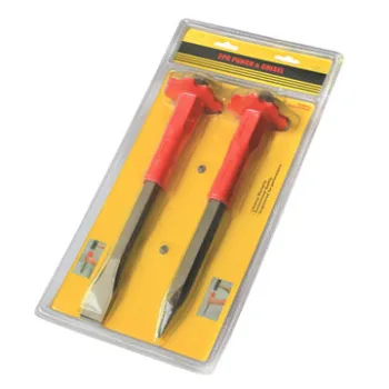 2-piece punch and chisel set with handle