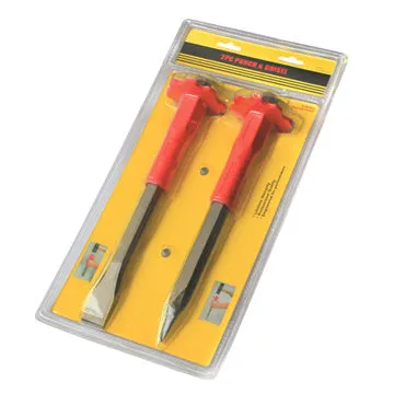 2-piece punch and chisel set with handle