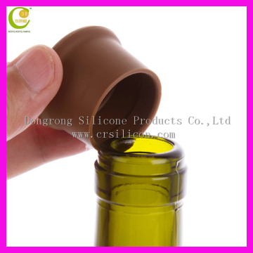 Food grade custom silicone wine beer sealer cover crown universal bottle cap